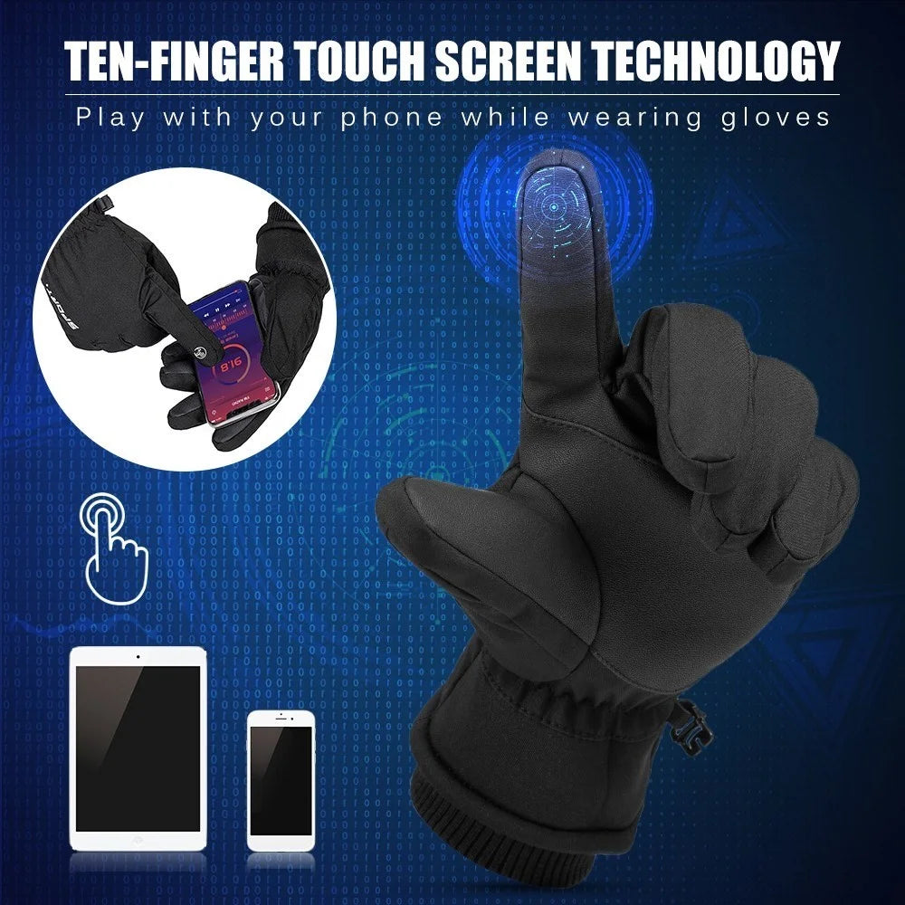 One Pair Warm Winter Gloves Snow Gloves for Men & Women - Size: L - 6