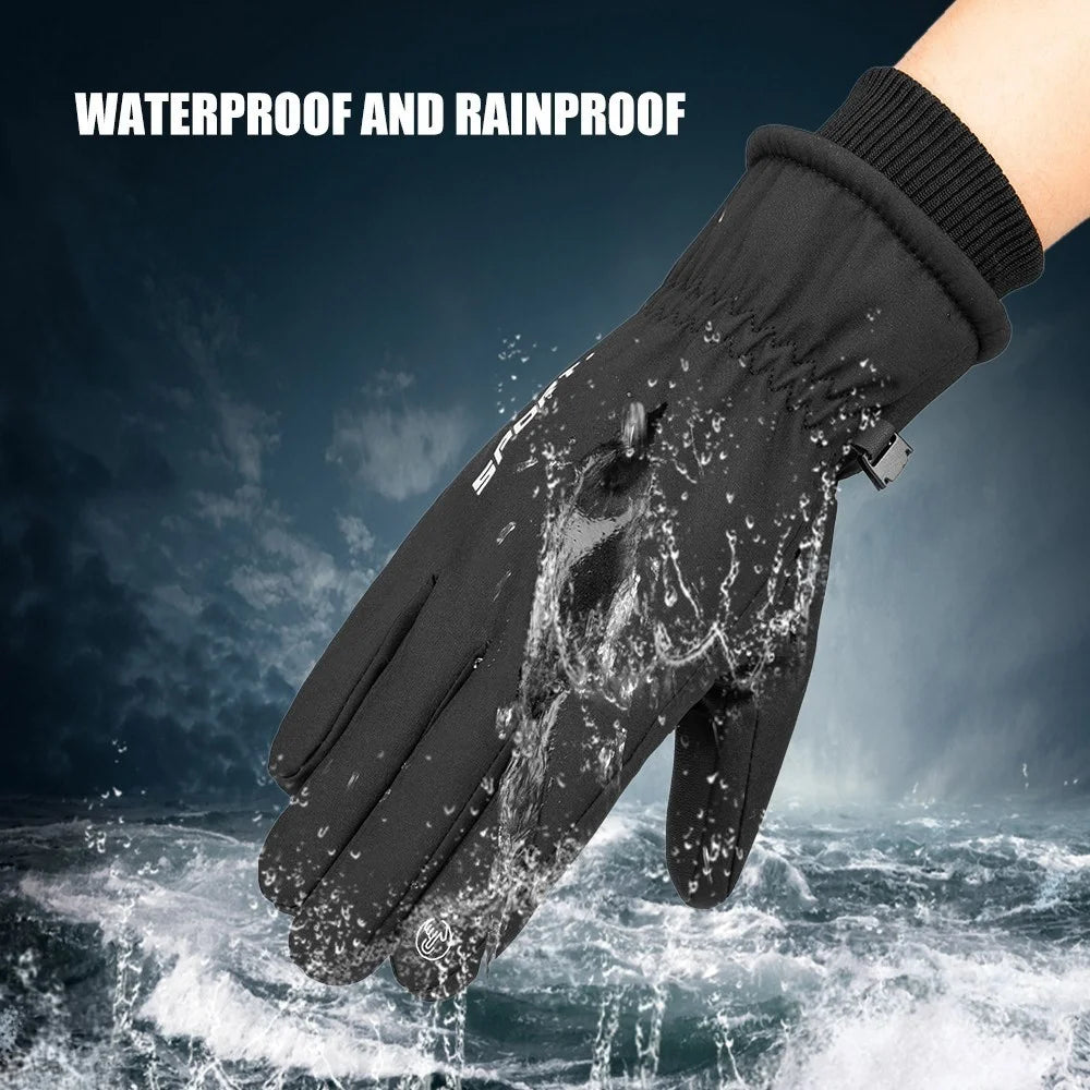 One Pair Warm Winter Gloves Snow Gloves for Men & Women - Size: L - 7