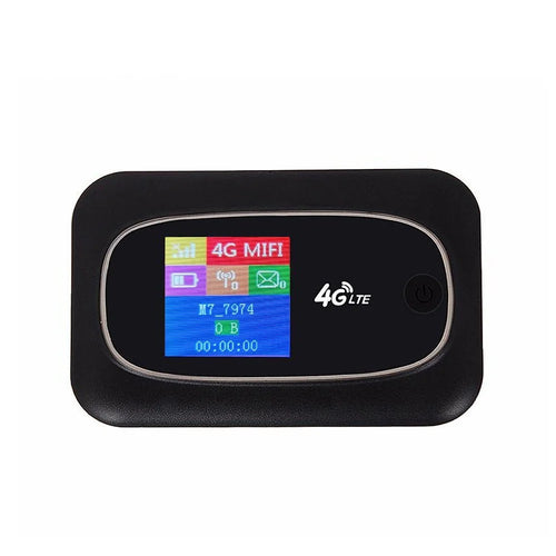 4G LTE CAT4 150Mbps Mobile WiFi Portable Hotspot Portable WiFi Wireless Wifi Router Portable Router with SIM Card Slot - Black - 1