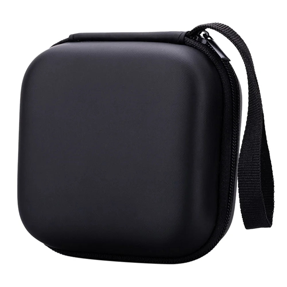 Portable Earbuds Case EVA+PU Waterproof Earphone Data Cable Storage Bag Travel Carrying Case - 1