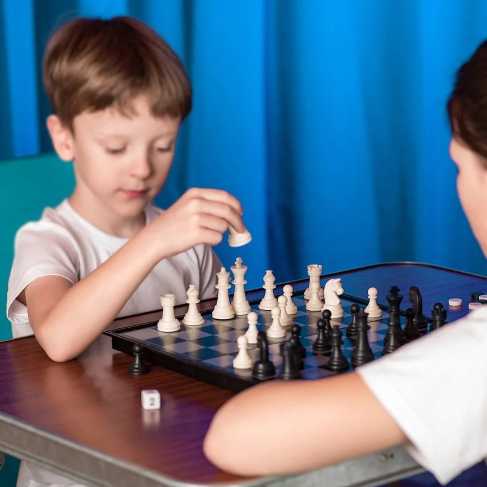 Magnetic Set Folding Chess Board Educational Toys Parlor Game Outdoor Portable Parent-Child Toy - S - 7