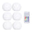 Dimmable Floatings Pool Light with RF Remote Control 16 Colors & 3 Dynamic Modes RGBW Color Changing LEDs Ball Lights - 6PCS - 1