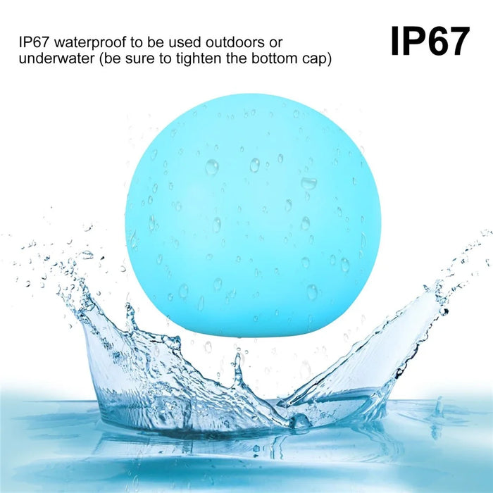 Dimmable Floatings Pool Light with RF Remote Control 16 Colors & 3 Dynamic Modes RGBW Color Changing LEDs Ball Lights - 6PCS - 2