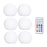 Dimmable Floatings Pool Light with RF Remote Control 16 Colors & 3 Dynamic Modes RGBW Color Changing LEDs Ball Lights - 6PCS - 6