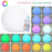 Dimmable Floatings Pool Light with RF Remote Control 16 Colors & 3 Dynamic Modes RGBW Color Changing LEDs Ball Lights - 6PCS - 7