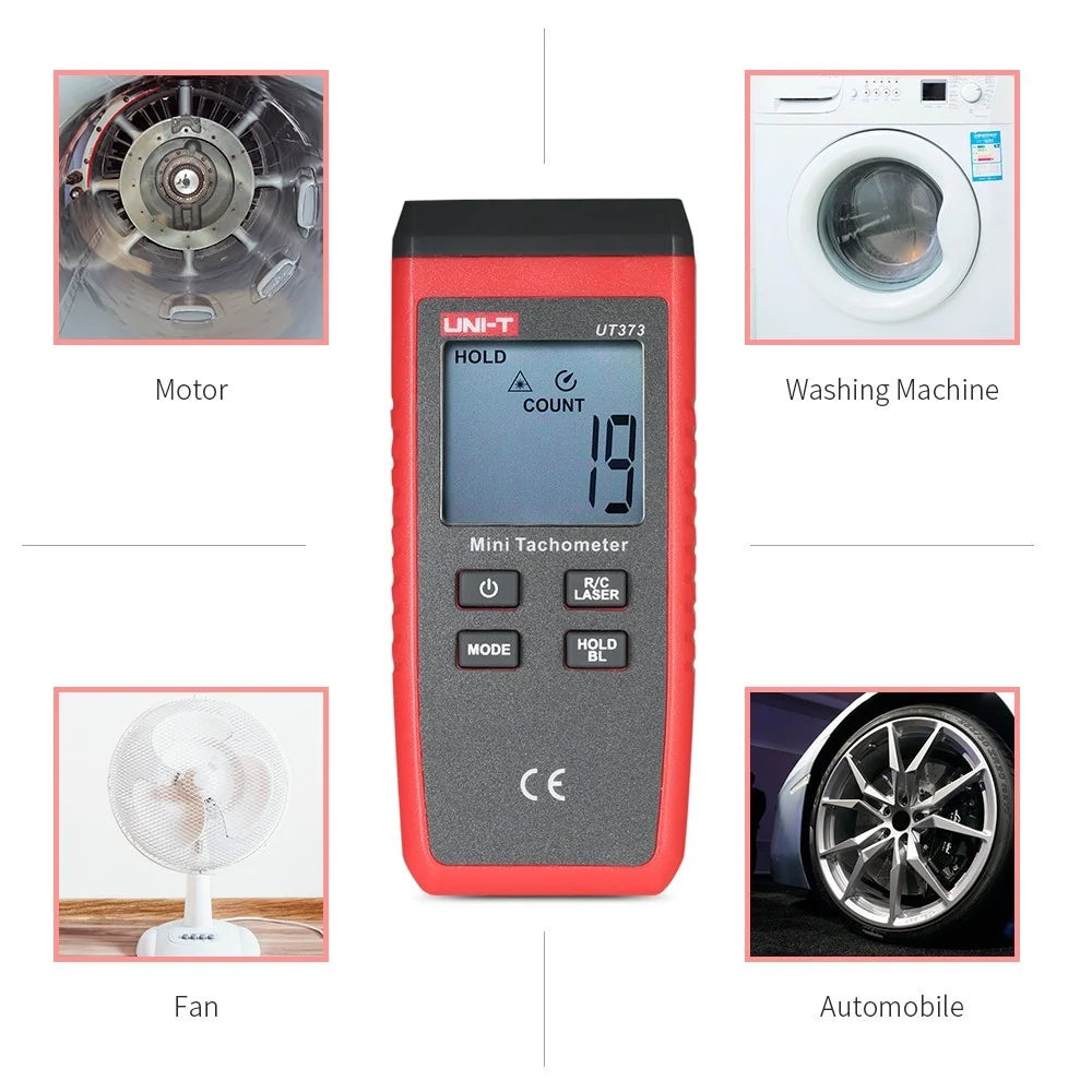UNI-T UT373 Handheld LCD Digital Tachometer Speedometer Tach Meter Measuring Rang 0 ~ 99999 COUNT - 5