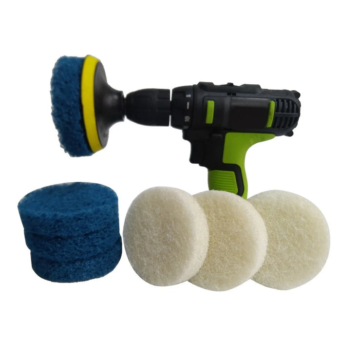 Power Scrub Pad Cleaning Kit Includes Extra Scrub Pads for Bathroom Kitchen Cleaning - 1