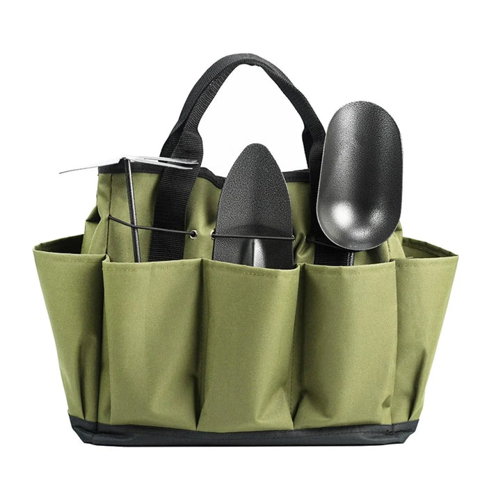 Gardening Tote Bag with 8 Pockets Gardening Tool Kit Organizer - 1