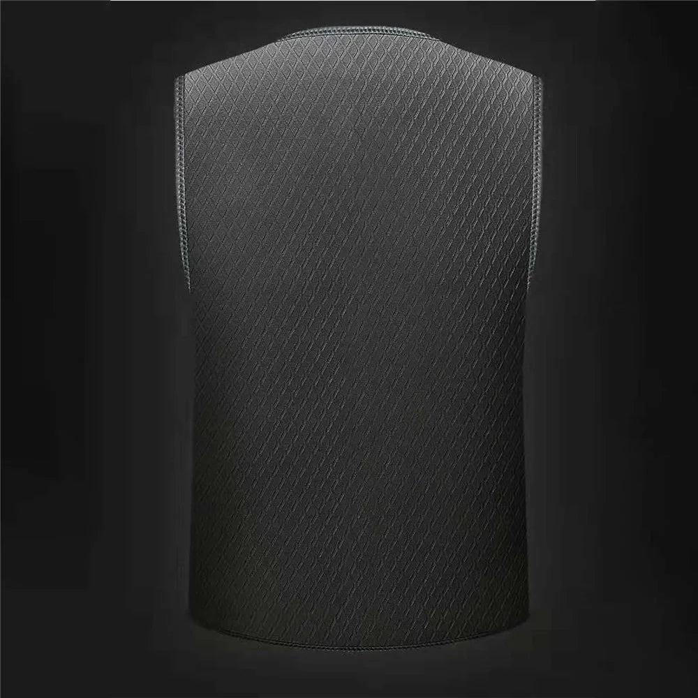 Men Heated Vest Winter Warm Heated Vest Heating Jacket Light USB Electric Warm Clothes for Outdoor Running Cycling Biking Driving Hiking(Battery Not Included) - L - 3
