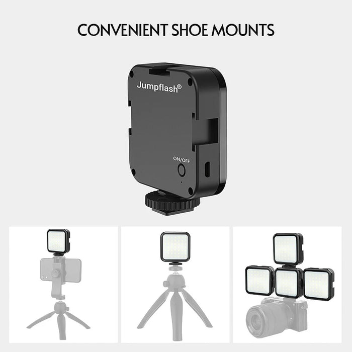 Jumpflash L49R LED Video Light Dimmable On Camera Fill Light for Photography Video - 6