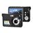 Digital Camera Mini Pocket Camera 18MP 2.7 Inch LCD Screen 8x Zoom Smile Capture Anti-Shake with Battery - Black - 4