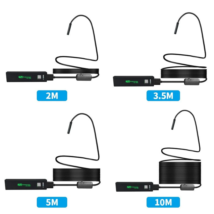 1200P Digital Handheld USB WiFi Endoscope Camera 8LEDs Adjustable IP68 Waterproof - Hard Wire 10m - 7