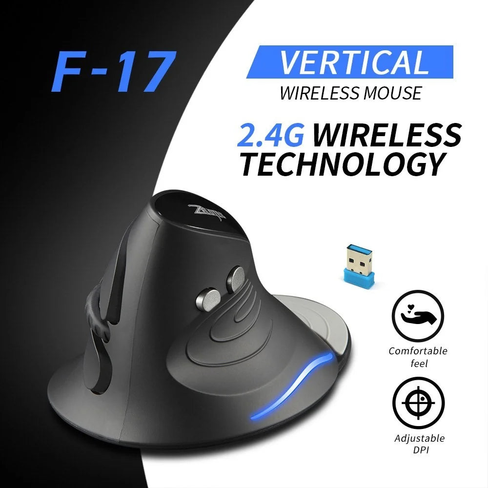 ZELOTES F-17 2.4GHz Wireless Gaming Mouse 6 Keys 3 Adjustable DPI Ergonomic Optical Mice - 7