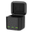 TELESIN GP-BCG-901 3-Channel USB Battery Quick Charger Batteries Storage Carrying Case - 7