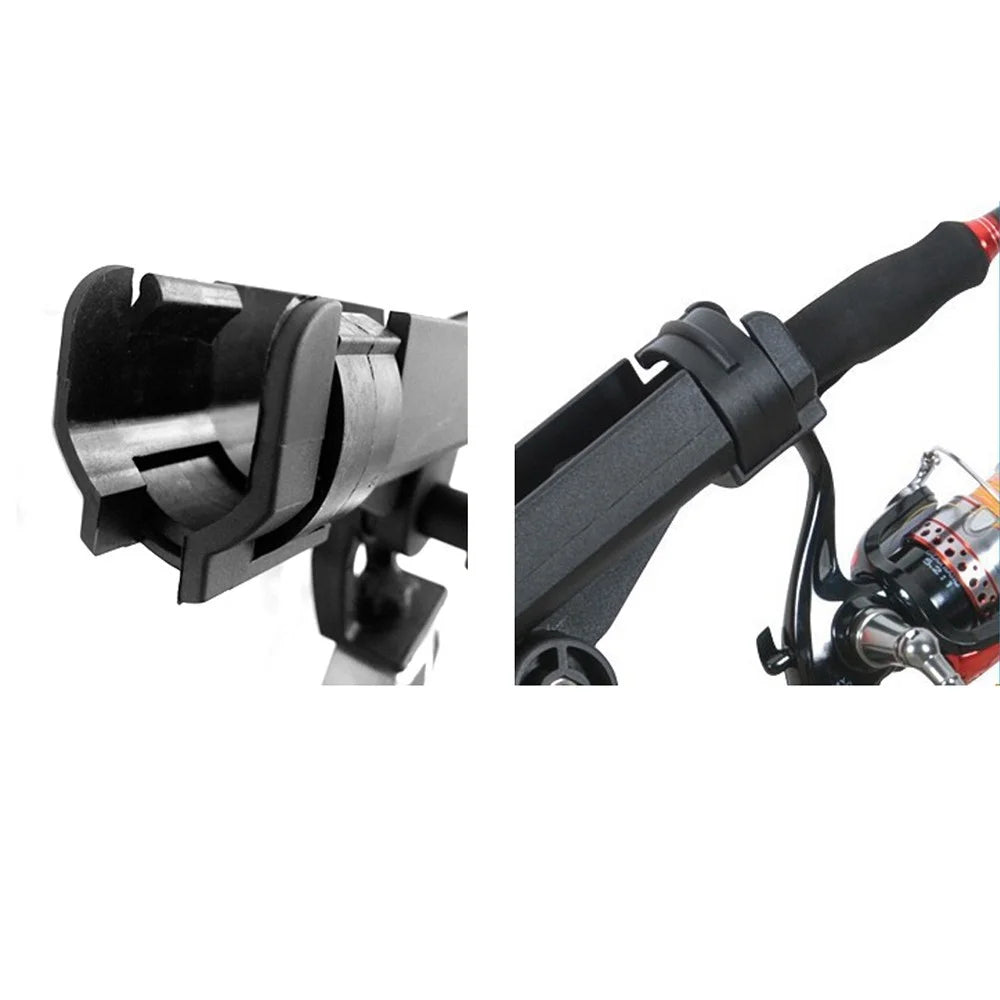 Adjustable Fishing Rod Rack Holder 360 Degrees Rotating Kayak Rail Boat Fishing Pole Support Tool - 7