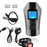 USB Rechargeable Bike Front Light Cycle Headlight with Bicycle LED Speedometer Odometer - Black - 1