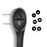 USB Rechargeable Bike Front Light Cycle Headlight with Bicycle LED Speedometer Odometer - Black - 7