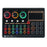 X6mini External Live Sound Card Mini Sound Mixer Board for Karaoke Singing Live Streaming Music Recording 7 Adjustable Buttons with 14 Special Effects BT Connection - Black - 1