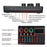 X6mini External Live Sound Card Mini Sound Mixer Board for Karaoke Singing Live Streaming Music Recording 7 Adjustable Buttons with 14 Special Effects BT Connection - Black - 6