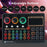 X6mini External Live Sound Card Mini Sound Mixer Board for Karaoke Singing Live Streaming Music Recording 7 Adjustable Buttons with 14 Special Effects BT Connection - Black - 7