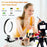 6.3 Inch 2700K-5500K Selfie Ring Video Light with Clamp Mount for Online Teaching Makeup Video Recording Live Steaming - 2