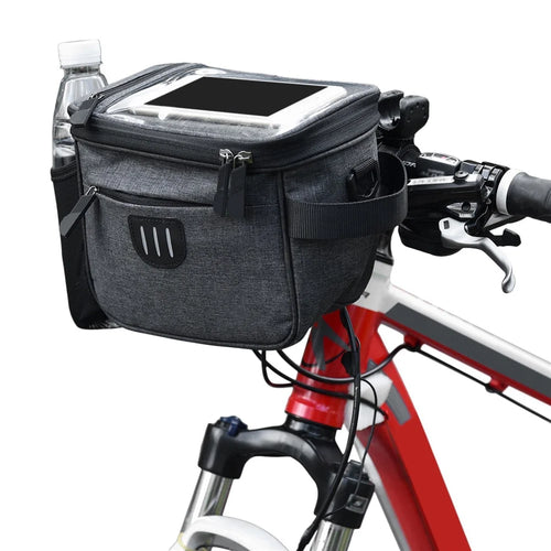 3L Bike Phone Bags with Touch Screen Phone Pocket Waterproof Bicycle Top Tube Mount - 1