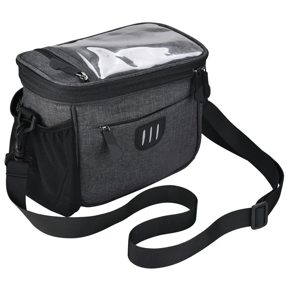 3L Bike Phone Bags with Touch Screen Phone Pocket Waterproof Bicycle Top Tube Mount - 2