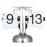 Flip Desk Clock Quiet Small Scale Table Clock Retro Style Digital Display Gear Operated Home Office Decor Quartz Clock - White - 1