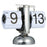 Flip Desk Clock Quiet Small Scale Table Clock Retro Style Digital Display Gear Operated Home Office Decor Quartz Clock - White - 3