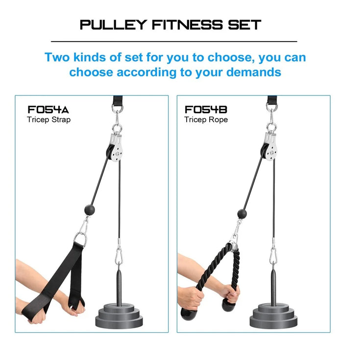 F054A Fitness DIY Pulley Cable Machine Attachment System Loading Pin Lifting Arm Biceps Triceps Blaster Hand Strength Training Equipment - Type A - 3