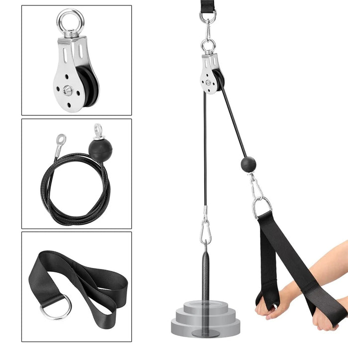 F054A Fitness DIY Pulley Cable Machine Attachment System Loading Pin Lifting Arm Biceps Triceps Blaster Hand Strength Training Equipment - Type A - 5