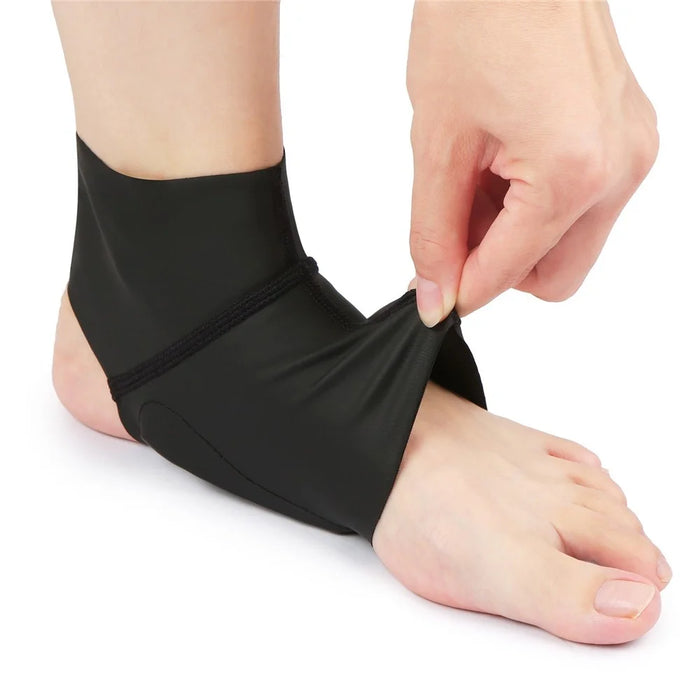 1 Pair of Compression Arch Support Brace with Gel Ankle Protector for Ankle Arch Pain Relief - 7