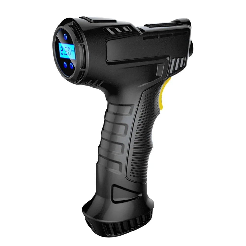 120W Wireless Car Air Compressor Handheld Tire Inflator USB Rechargeable Digital Display Inflatable Pump Pressure Gauge - 1
