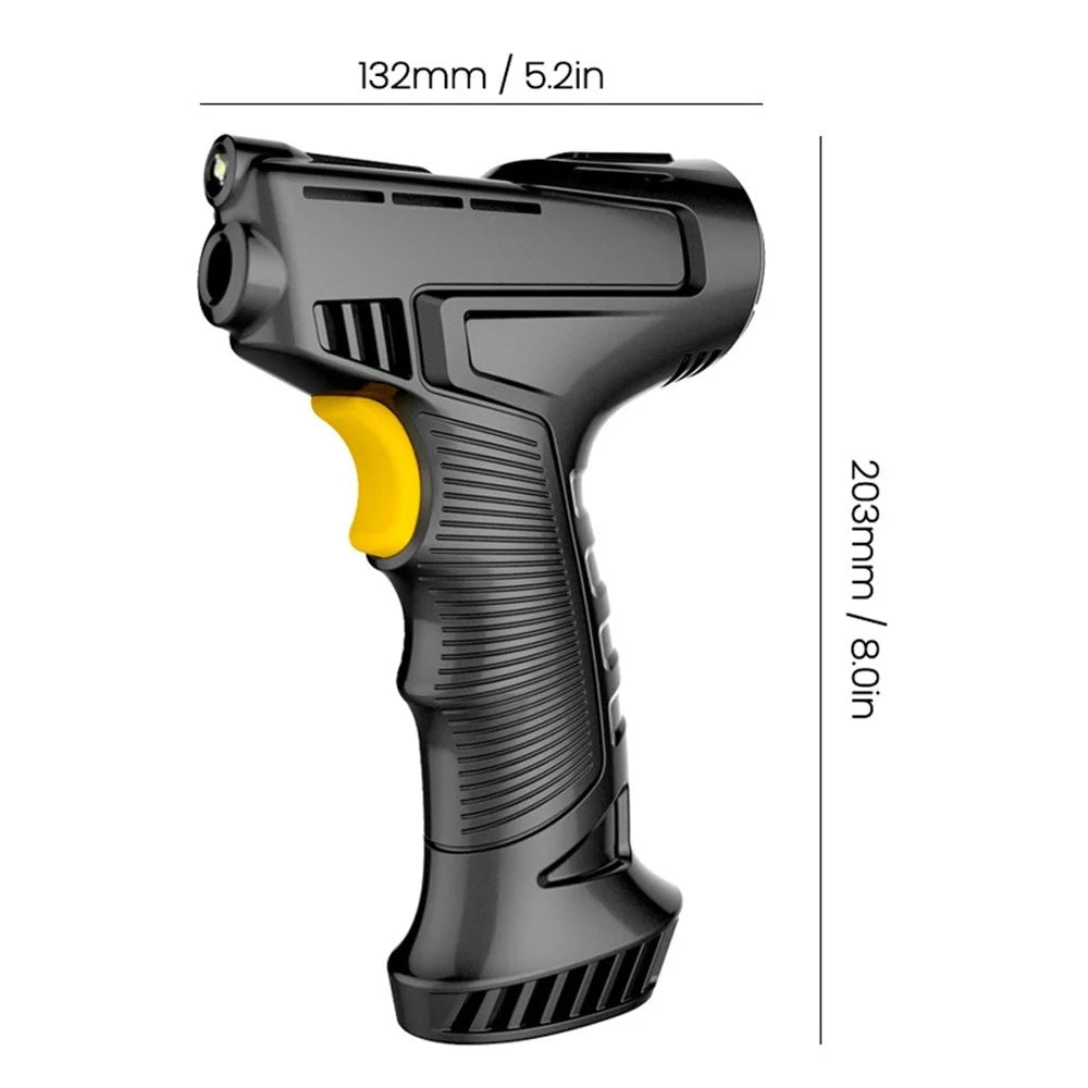 120W Wireless Car Air Compressor Handheld Tire Inflator USB Rechargeable Digital Display Inflatable Pump Pressure Gauge - 3