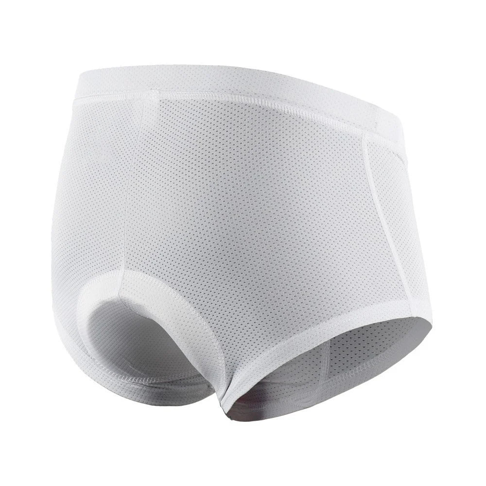 Bike Underwear 3D Gel Padded Bicycle Briefs for Women - White/S - 6