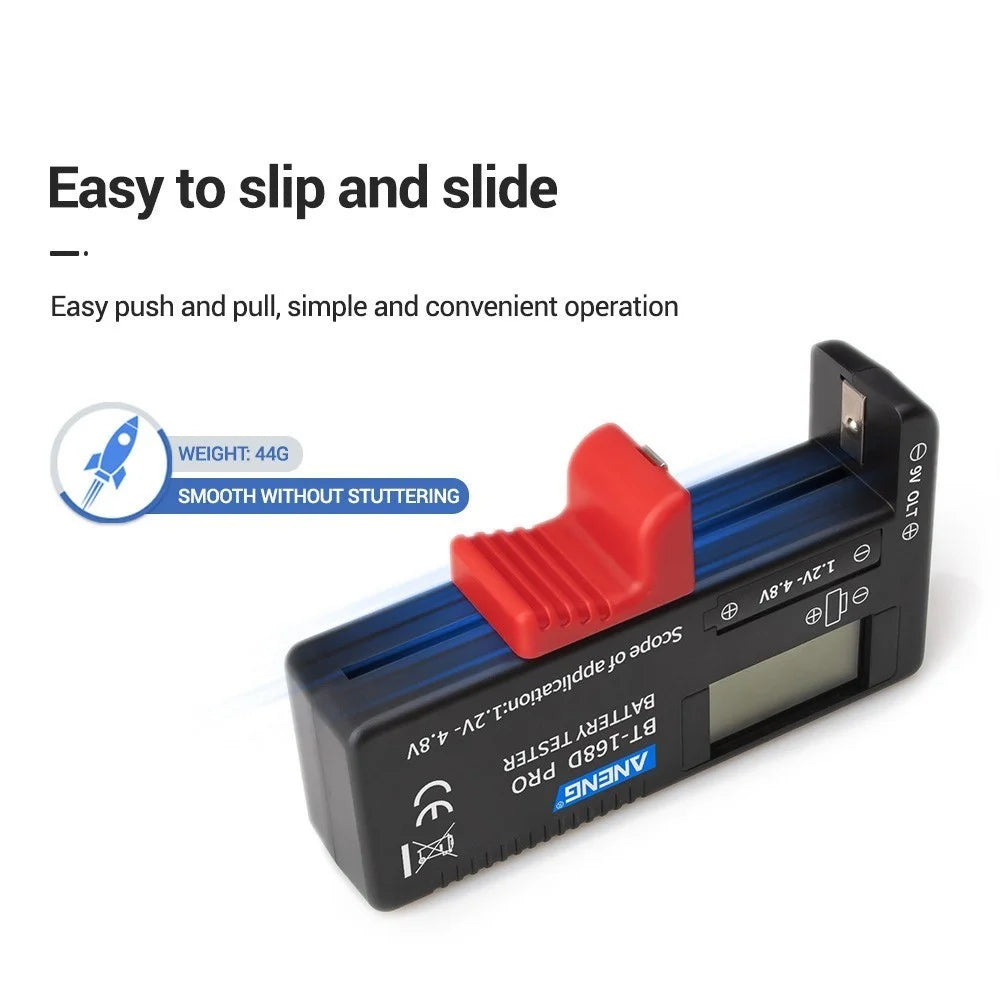 ANENG BT-168 PRO Battery Tester Digital-display Battery Checker Battery Capacity Diagnostic Tool for Checking D C AAA AA Button Battery - 4