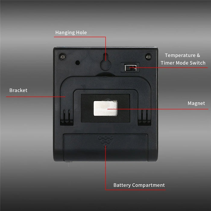 Kitchen BBQ Grill Food LCD Digital Thermometer 0~250°C with Alarm Timer Function (without Certification) - 4