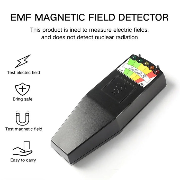 K2 Portable Electromagnetic Magnetic Field Radiation Detector Monitor - Black - 4