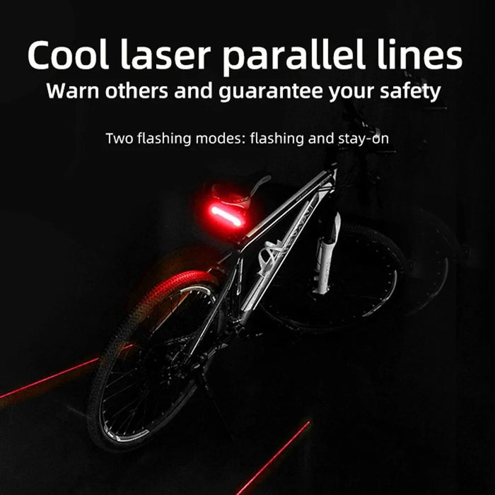 MEILAN X5 Bicycle Rear Light Ultra Bright USB Rechargeable Bicycle Taillights Waterproof Helmet Light 3 Light Mode Headlights - 5