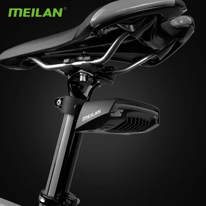 MEILAN X5 Bicycle Rear Light Ultra Bright USB Rechargeable Bicycle Taillights Waterproof Helmet Light 3 Light Mode Headlights - 7