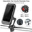 Bicycle Mobile Phone Bracket Universal Waterproof Motorcycle Handlebar Support Frame Cell Phone Holder, Size: L - Black - 4