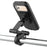 Bicycle Mobile Phone Bracket Universal Waterproof Motorcycle Handlebar Support Frame Cell Phone Holder, Size: L - Black - 7