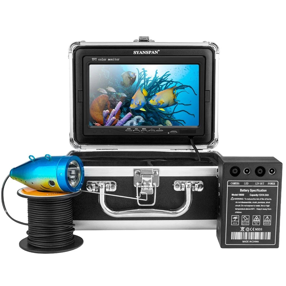 7 Inch 1200TVL For Ice Sea Underwater Fishing Camera Fish Finder with LED Lamps - 1