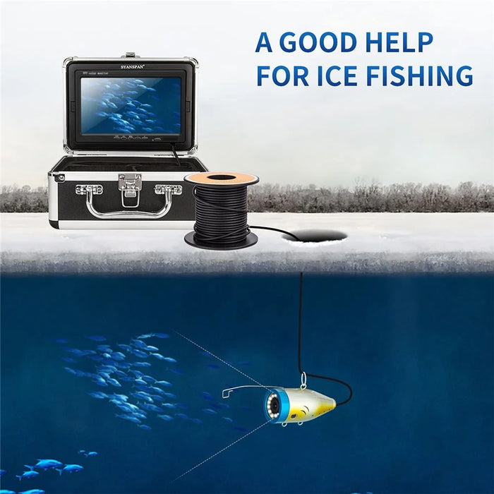 7 Inch 1200TVL For Ice Sea Underwater Fishing Camera Fish Finder with LED Lamps - 3