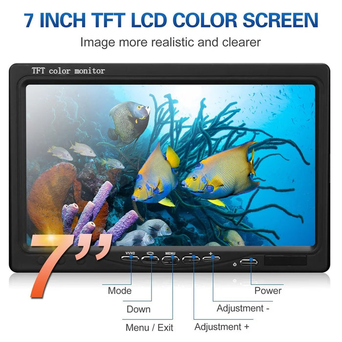 7 Inch 1200TVL For Ice Sea Underwater Fishing Camera Fish Finder with LED Lamps - 5