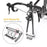 Bike Block Fork Mount Quick Release Bicycle Carrier Bicycle Front Fork Fixed Clip - Silver - 5