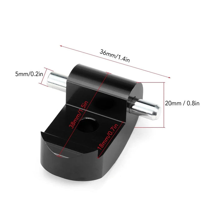 Upgraded Folding Hook Lock Buckle Front Aluminum Alloy Folding Hook Lock for Xiaomi M365  Electric Scooter - Red - 5