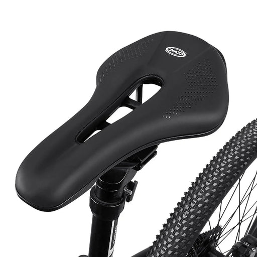 Exercise Bike Seat Cushion Shock Absorbing Replacement Padded Hollow Design Bicycle Saddle - 1