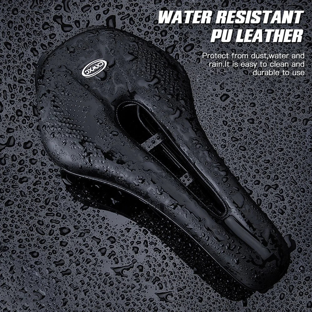 Exercise Bike Seat Cushion Shock Absorbing Replacement Padded Hollow Design Bicycle Saddle - 6