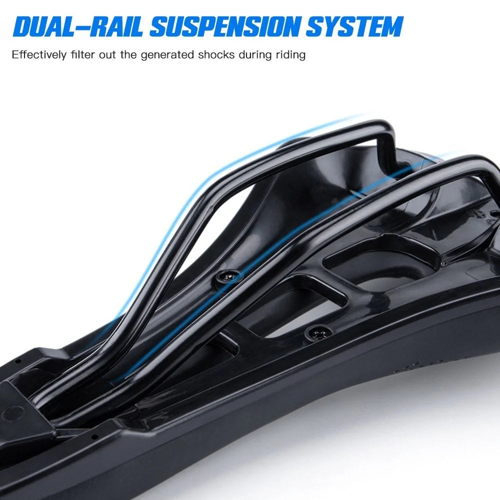 Exercise Bike Seat Cushion Shock Absorbing Replacement Padded Hollow Design Bicycle Saddle - 7